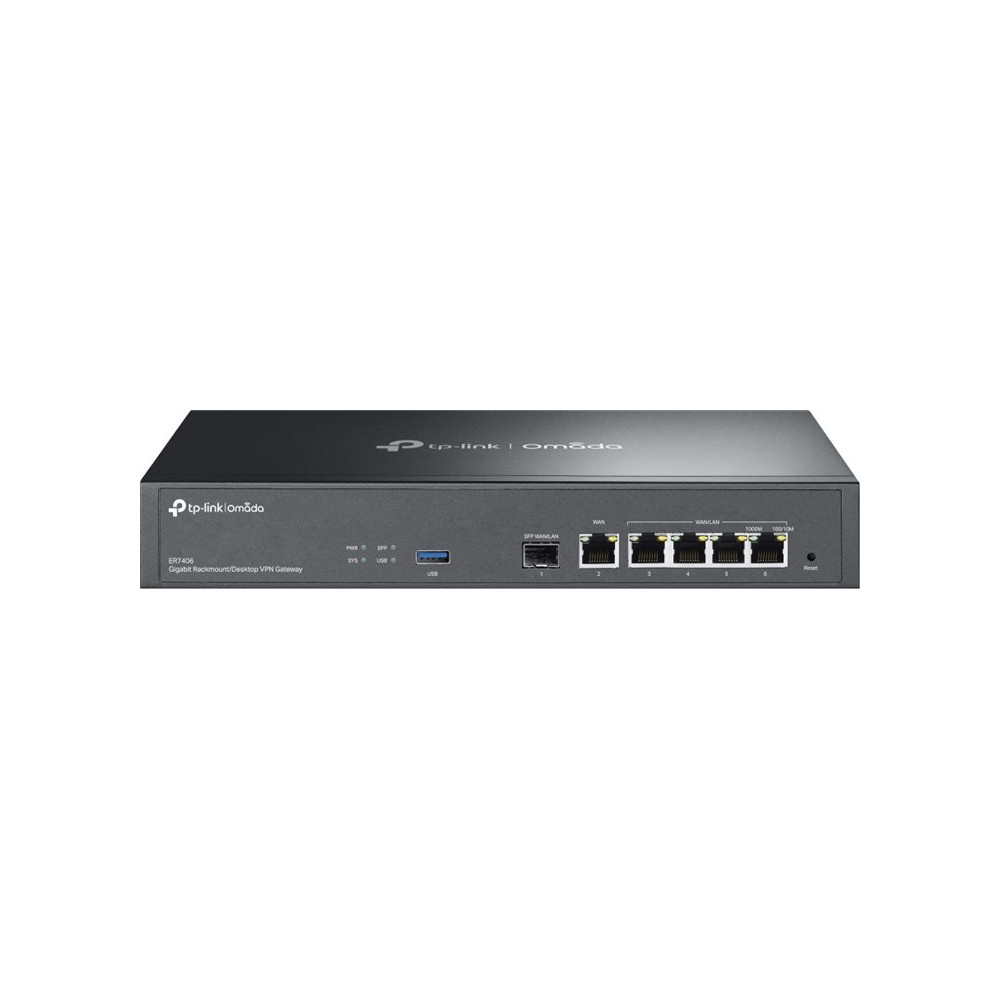 Produktbild för TP-Link Omada ER7406 V1 - router - rackmonterbar, skrivbordsmodell