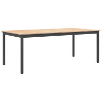 Produktbild för Matbord Naturfärg 200 x 100 x 75 cm Massiv furu