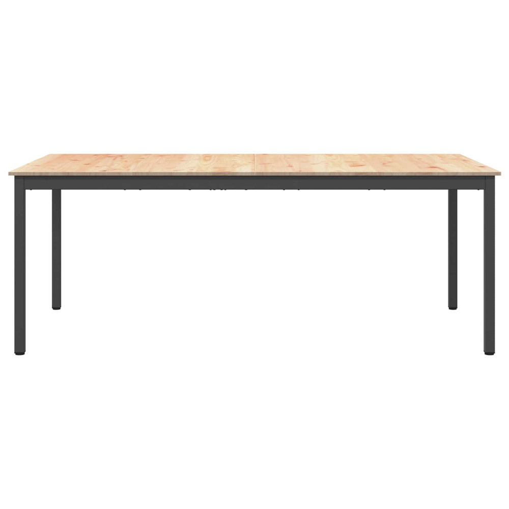Produktbild för Matbord Naturfärg 200 x 100 x 75 cm Massiv furu