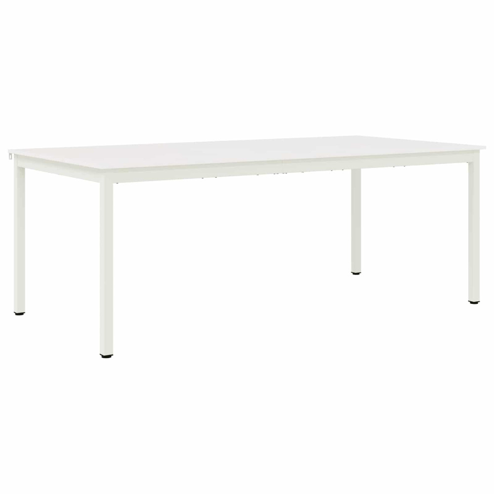 Produktbild för Matbord Vit 200 x 100 x 75 cm Massiv furu