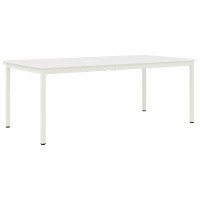 Produktbild för Matbord Vit 200 x 100 x 75 cm Massiv furu