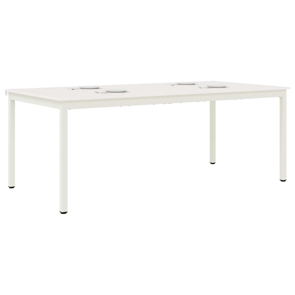 Produktbild för Matbord Vit 200 x 100 x 75 cm Massiv furu