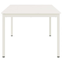 Produktbild för Matbord Vit 200 x 100 x 75 cm Massiv furu