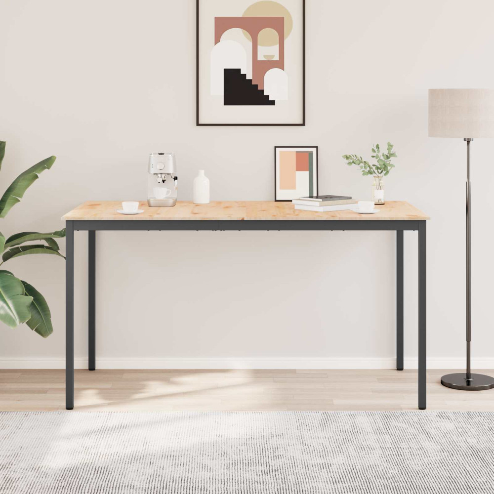 Produktbild för Barbord Naturfärg 200 x 100 x 105 cm Massiv furu