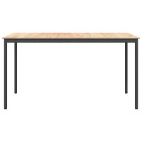 Produktbild för Barbord Naturfärg 200 x 100 x 105 cm Massiv furu