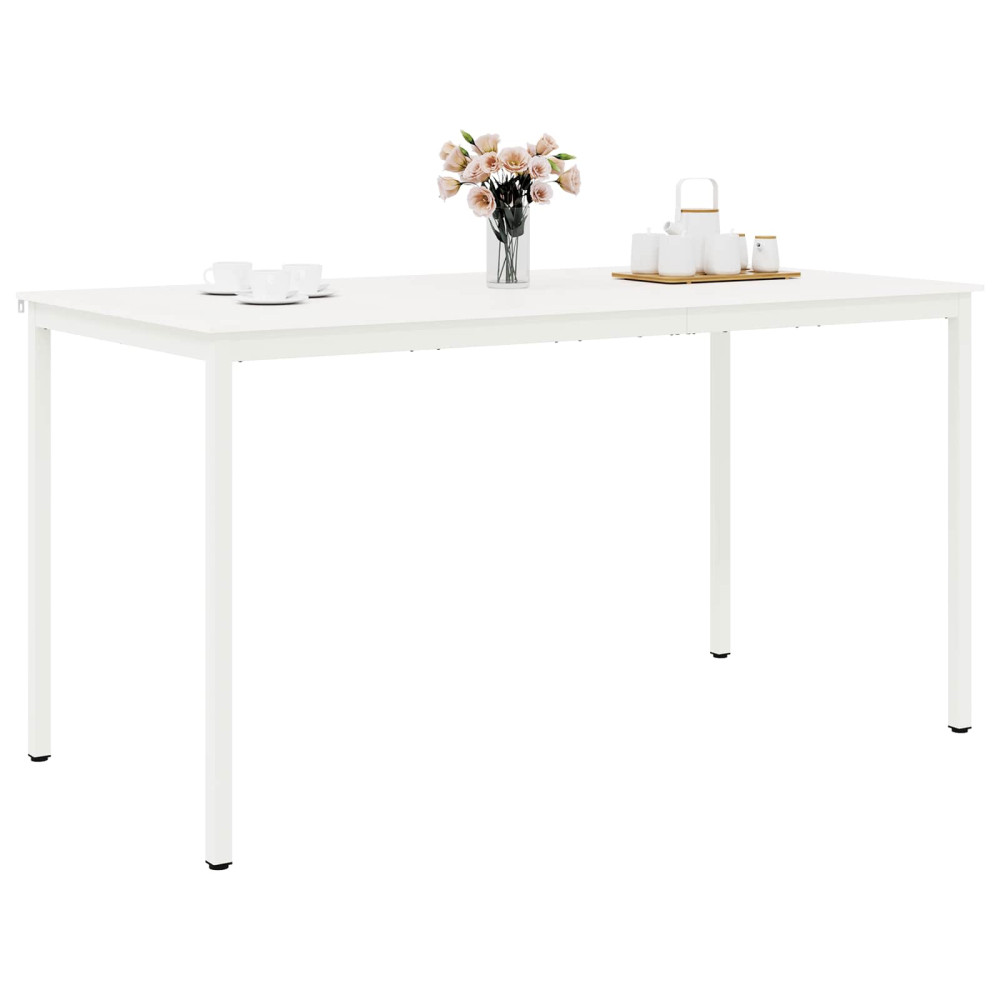 Produktbild för Barbord Vit 200 x 100 x 105 cm Massiv furu