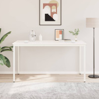 Produktbild för Barbord Vit 200 x 100 x 105 cm Massiv furu