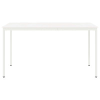 Produktbild för Barbord Vit 200 x 100 x 105 cm Massiv furu