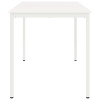 Produktbild för Barbord Vit 200 x 100 x 105 cm Massiv furu