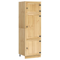 Produktbild för Skåp SKI HonungsBrun 66 x 58 x 207 cm Massiv furu