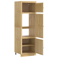 Produktbild för Skåp SKI HonungsBrun 66 x 58 x 207 cm Massiv furu