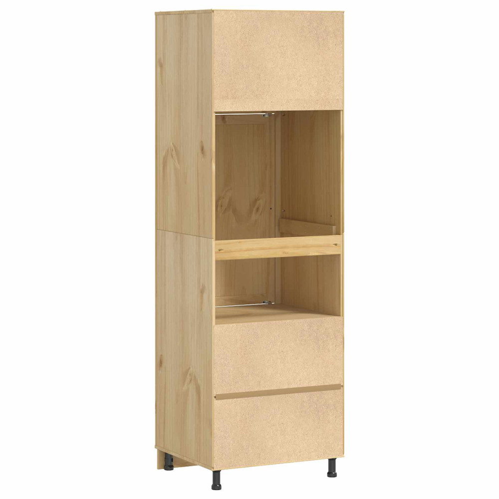 Produktbild för Skåp SKI HonungsBrun 66 x 58 x 207 cm Massiv furu
