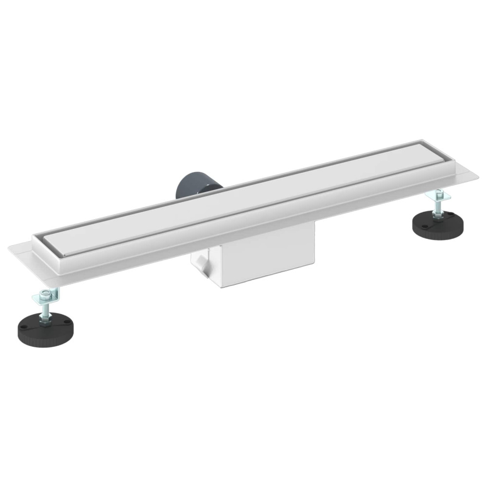 Produktbild för 2 i 1 Duschavlopp Silver 60 cm Rostfritt Stål 304