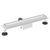 Produktbild för 2 i 1 Duschavlopp Silver 60 cm Rostfritt Stål 304
