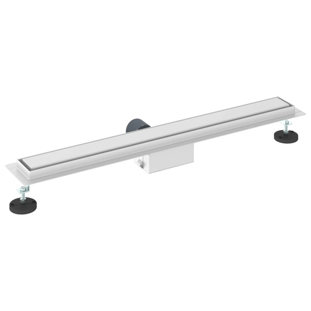 Produktbild för 2 i 1 Duschavlopp Silver 80 cm Rostfritt Stål 304