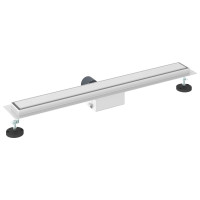 Produktbild för 2 i 1 Duschavlopp Silver 80 cm Rostfritt Stål 304
