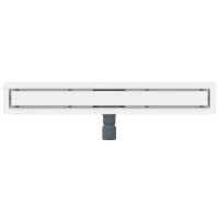 Produktbild för 2 i 1 Duschavlopp Silver 80 cm Rostfritt Stål 304