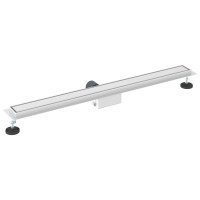 Produktbild för 2 i 1 Duschavlopp Silver 100 cm Rostfritt Stål 304