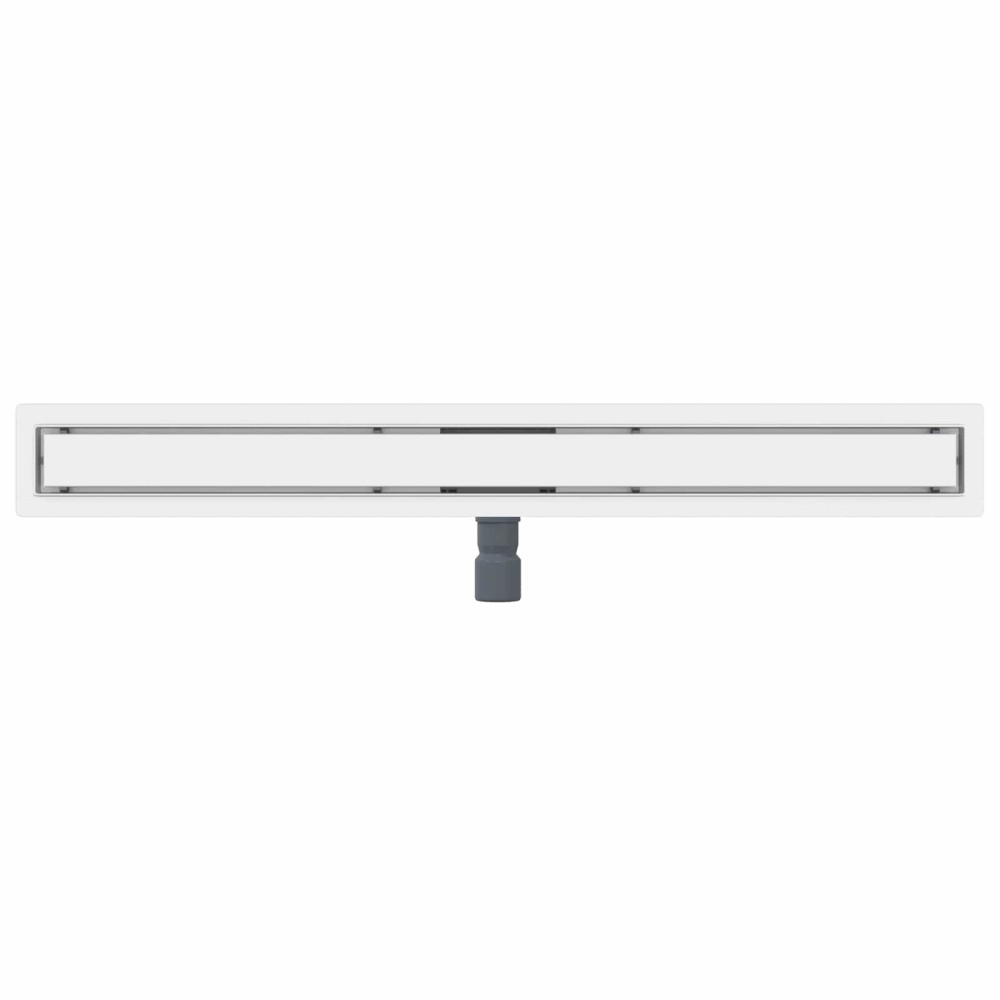Produktbild för 2 i 1 Duschavlopp Silver 100 cm Rostfritt Stål 304