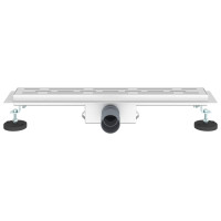 Produktbild för Duschavlopp med Linje Design Silver 60 cm Rostfritt Stål 304