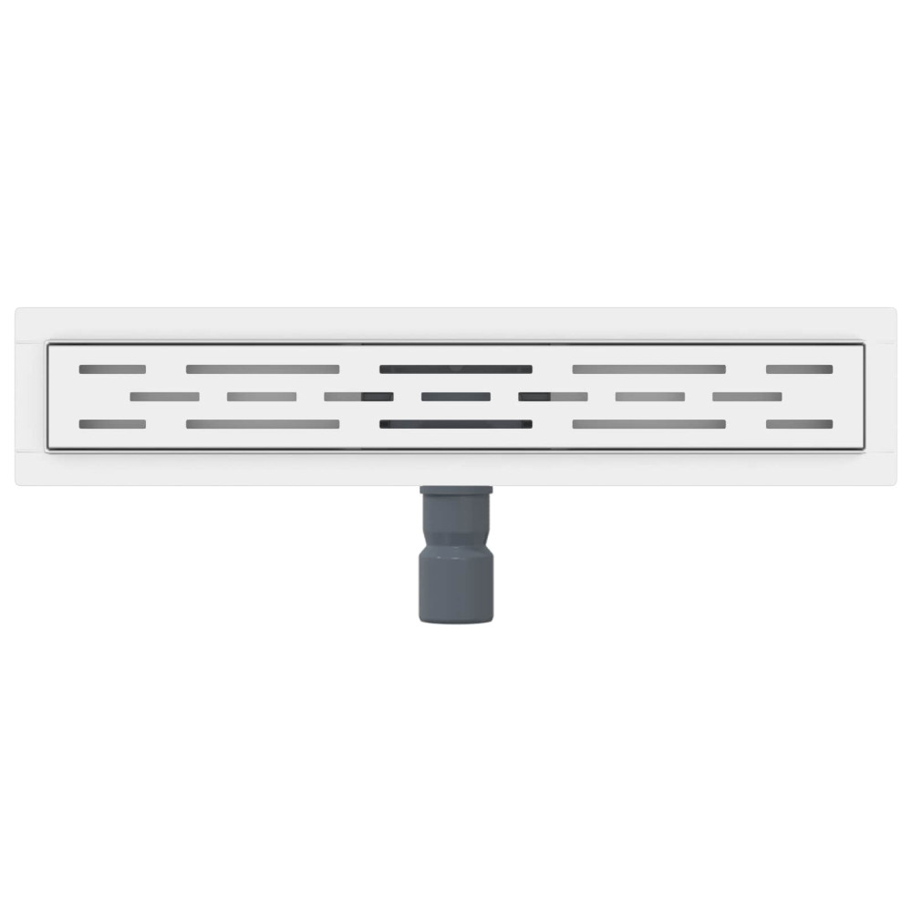 Produktbild för Duschavlopp med Linje Design Silver 60 cm Rostfritt Stål 304