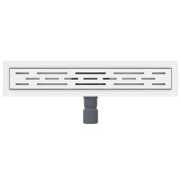 Produktbild för Duschavlopp med Linje Design Silver 60 cm Rostfritt Stål 304