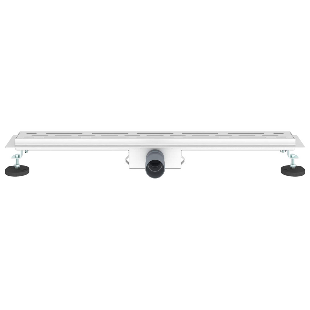Produktbild för Duschavlopp med Linje Design Silver 70 cm Rostfritt Stål 304