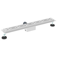 Produktbild för Duschavlopp med Linje Design Silver 70 cm Rostfritt Stål 304