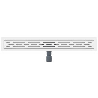 Produktbild för Duschavlopp med Linje Design Silver 70 cm Rostfritt Stål 304