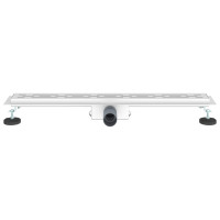 Produktbild för Duschavlopp med Linje Design Silver 80 cm Rostfritt Stål 304