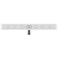 Produktbild för Duschavlopp med Linje Design Silver 90 cm Rostfritt Stål 304