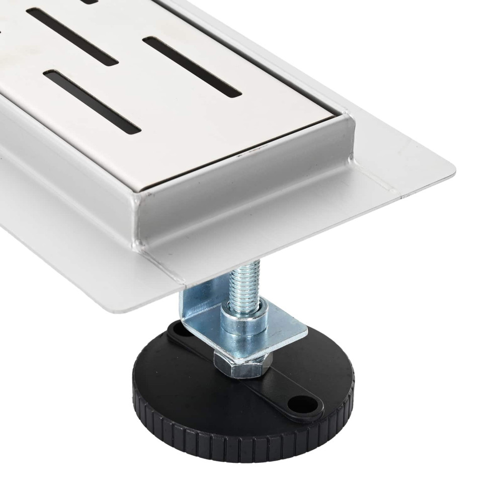 Produktbild för Duschavlopp med Linje Design Silver 100 cm Rostfritt Stål 304