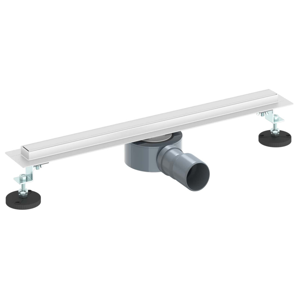 Produktbild för 360° Duschavlopp med smal modell Silver 50 cm