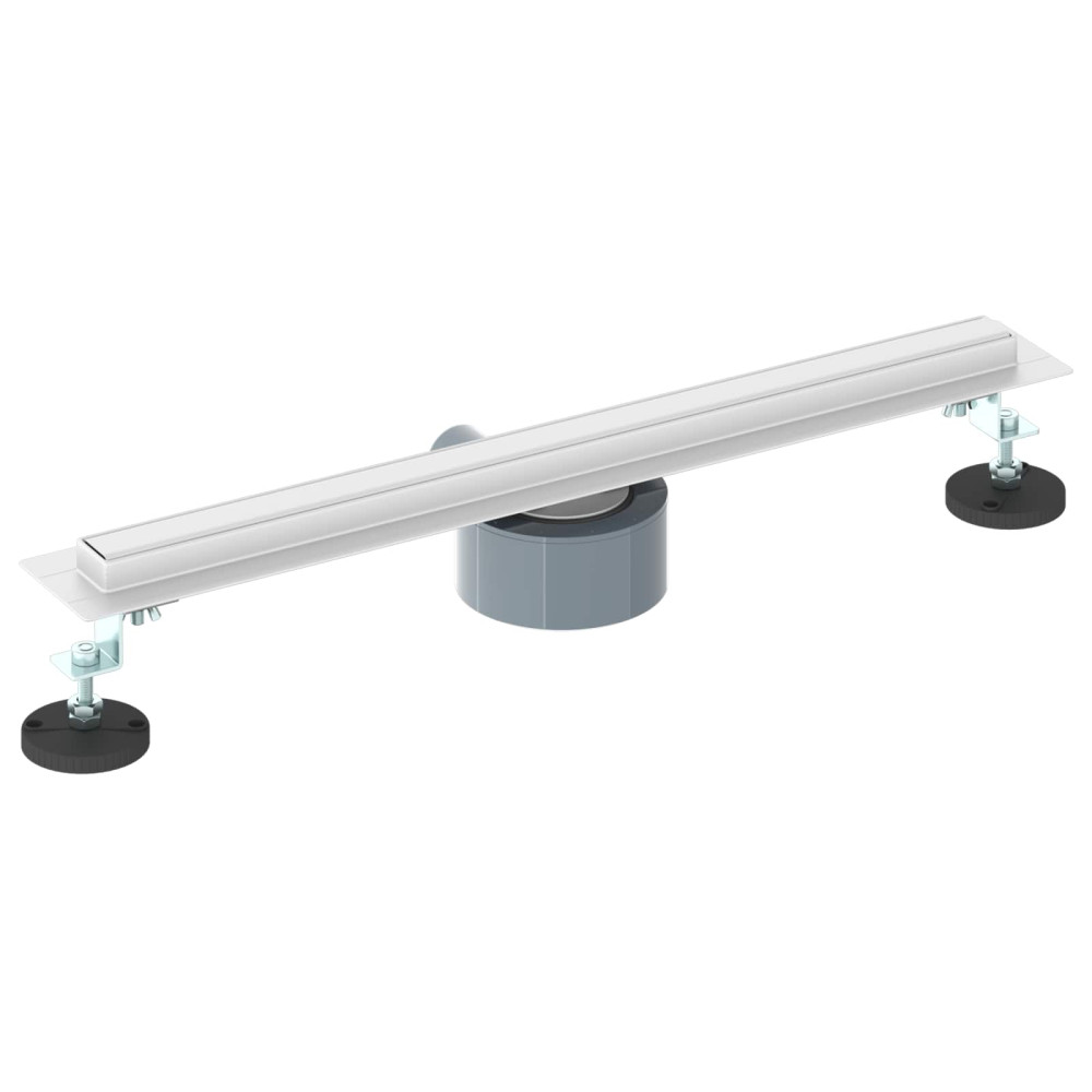 Produktbild för 360° Duschavlopp med smal modell Silver 50 cm