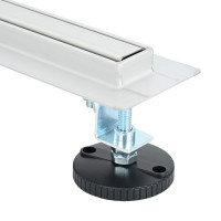 Produktbild för 360° Duschavlopp med smal modell Silver 50 cm