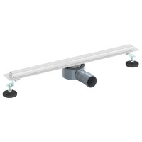 Produktbild för 360° Duschavlopp med smal modell Silver 60 cm