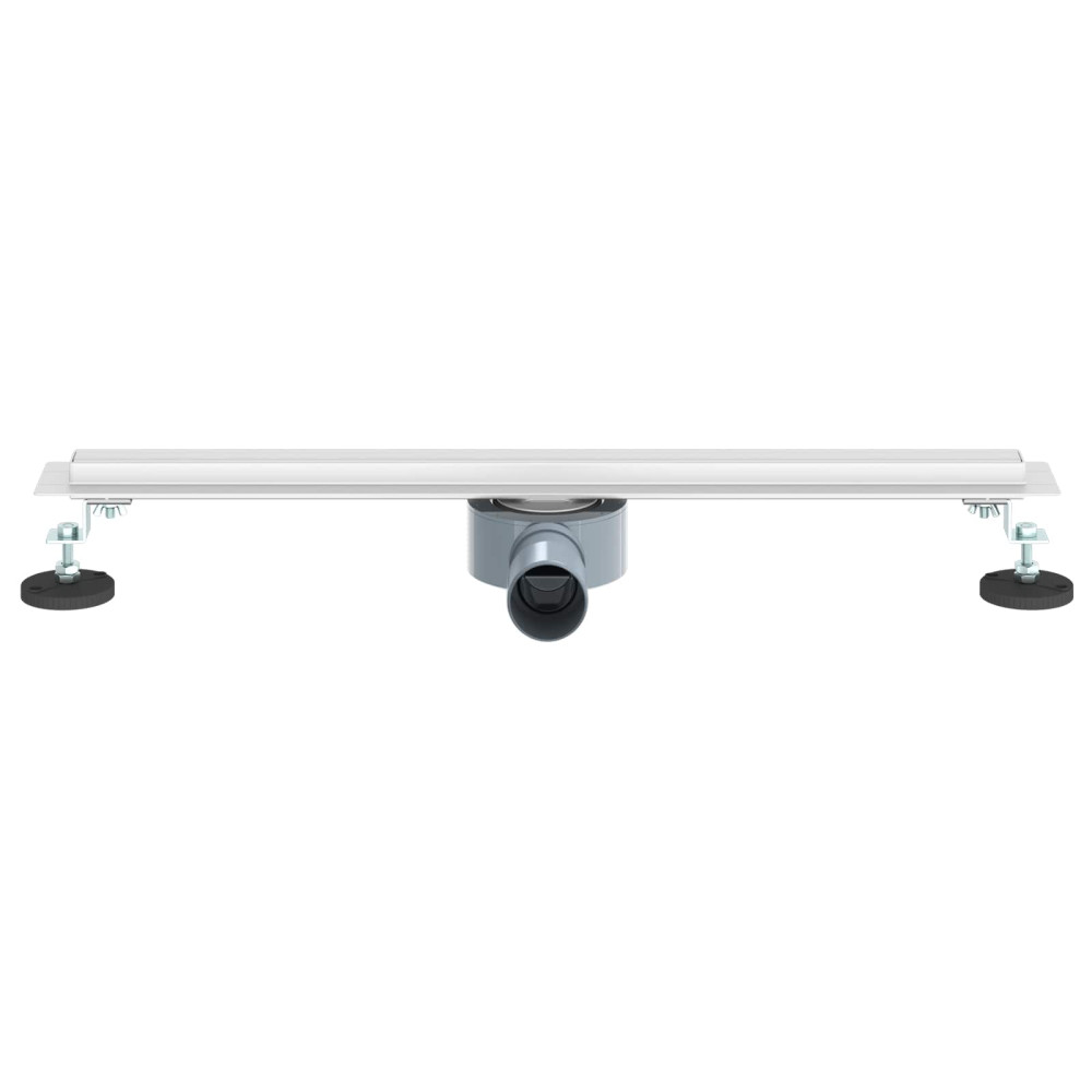 Produktbild för 360° Duschavlopp med smal modell Silver 60 cm
