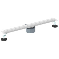 Produktbild för 360° Duschavlopp med smal modell Silver 60 cm