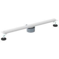 Produktbild för 360° Duschavlopp med smal modell Silver 70 cm