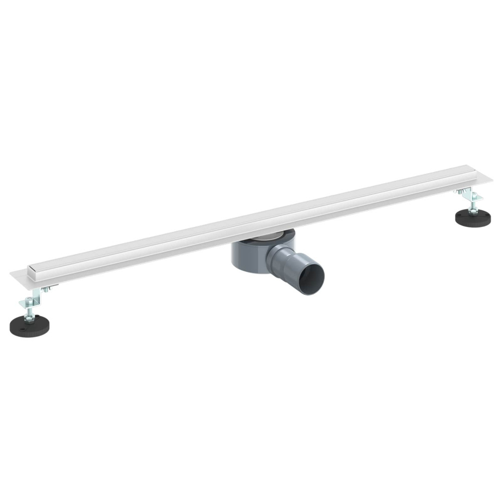 Produktbild för 360° Duschavlopp med smal modell Silver 80 cm