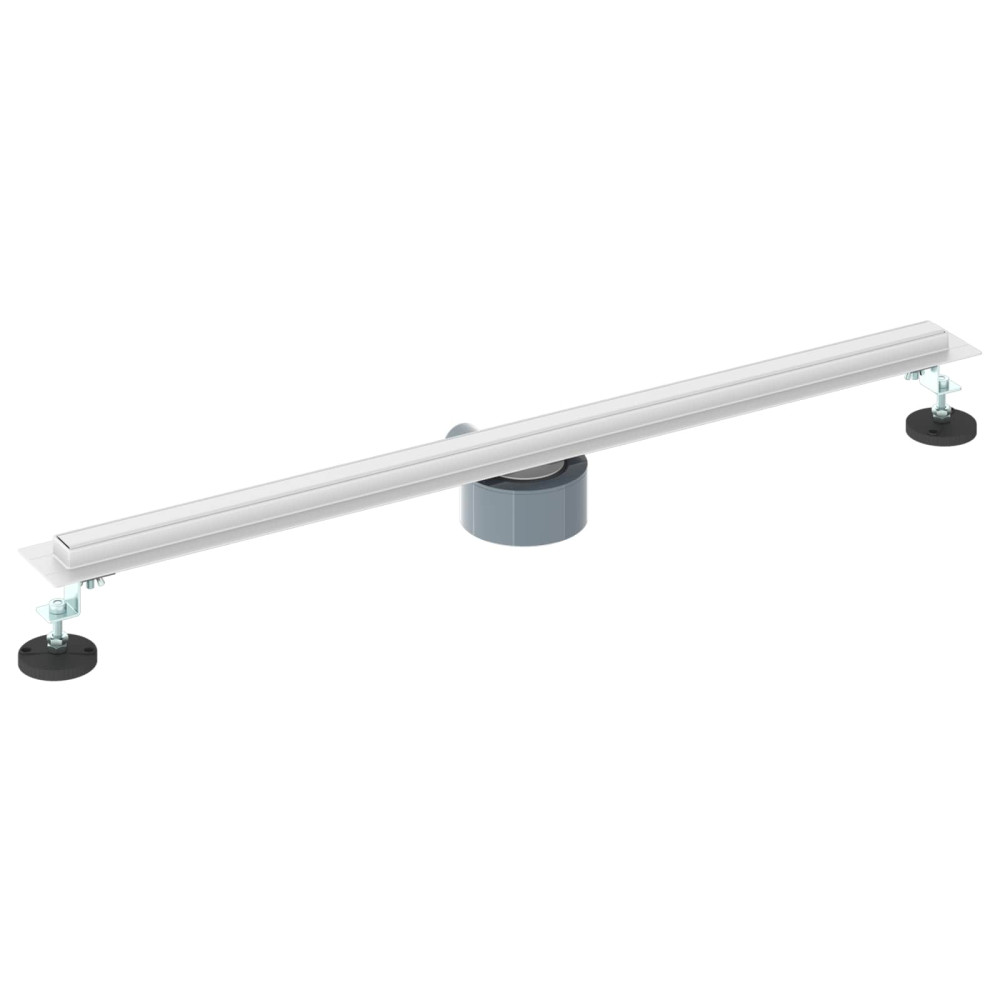 Produktbild för 360° Duschavlopp med smal modell Silver 80 cm