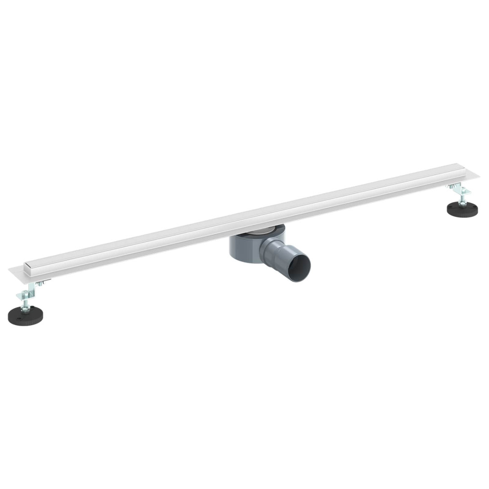 Produktbild för 360° Duschavlopp med smal modell Silver 90 cm