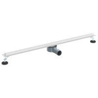 Produktbild för 360° Duschavlopp med smal modell Silver 100 cm