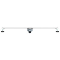 Produktbild för 360° Duschavlopp med smal modell Silver 100 cm