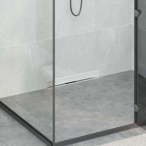 vidaXL Väggmonterat duschavlopp Silver 50 cm Rostfritt Stål 304