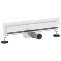 Produktbild för Väggmonterat duschavlopp Silver 50 cm Rostfritt Stål 304