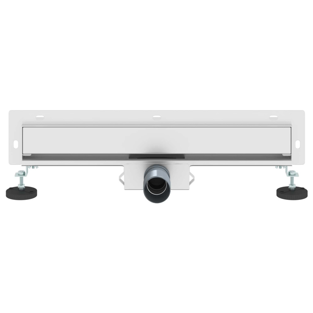 Produktbild för Väggmonterat duschavlopp Silver 50 cm Rostfritt Stål 304