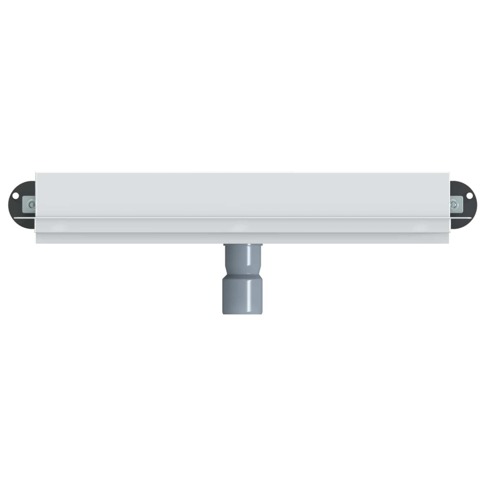 Produktbild för Väggmonterat duschavlopp Silver 50 cm Rostfritt Stål 304
