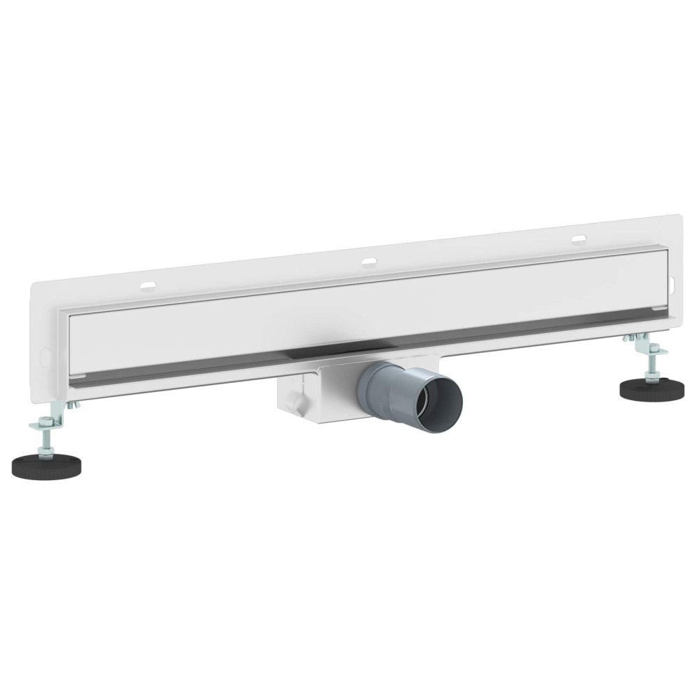 Produktbild för Väggmonterat duschavlopp Silver 60 cm Rostfritt Stål 304