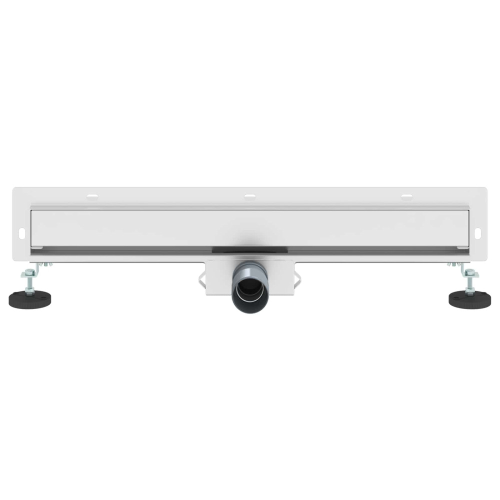 Produktbild för Väggmonterat duschavlopp Silver 60 cm Rostfritt Stål 304